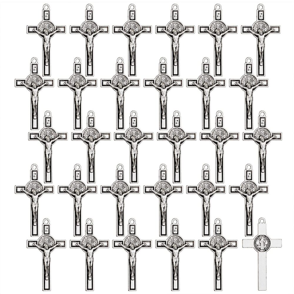 9824 Our Lady Medal/St. Benedict/Crucifix Cross Charms Pendant for DIY